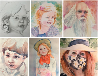 Drawing and Painting a Portrait in Watercolor