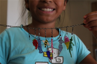 Beaded Charm Necklaces (Ages 8-10)