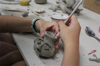 Clay Face Jugs and Knee Masks (Ages 11-12)