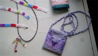 Beading a Peyote Stitched Bag (Ages 11-12)