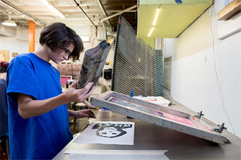 Screen Printing T-shirts and Posters (Ages 11-12)