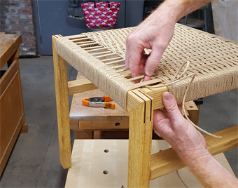 Weaving a Danish Corded Seat