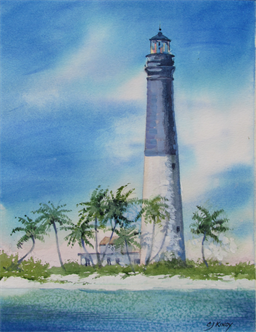 Watercolor/Goache- Lighthouse