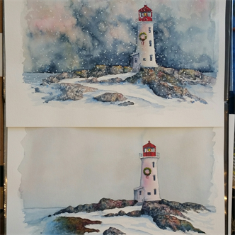 Joy of Watercolor- Lighthouse