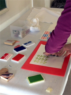 Block Printing On Papers And Textiles Workshop
