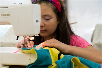 Sew What? Learning to Sew with a Machine (Ages 9–10)