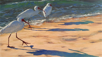 Joyfully Painting In Oil- Ibis Naples Beach