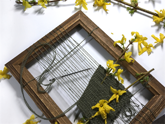 Frame Weaving with Found Materials