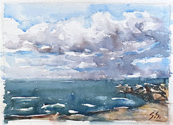 Skyscapes In Watercolor Demo
