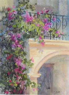 Watercolor/Pastel- Old Naples Arch