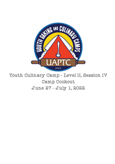 Youth Culinary Camp - Level 2 - Session 4: Camp Cookout